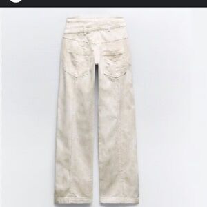 Zara double waisted jeans (38)